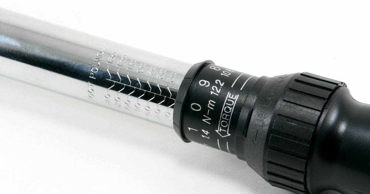 Closeup of Torque Wrench